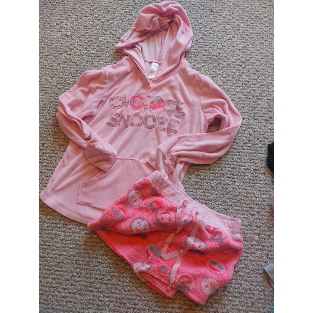 Girls Pajama Set By Justice,size 12,Preowned